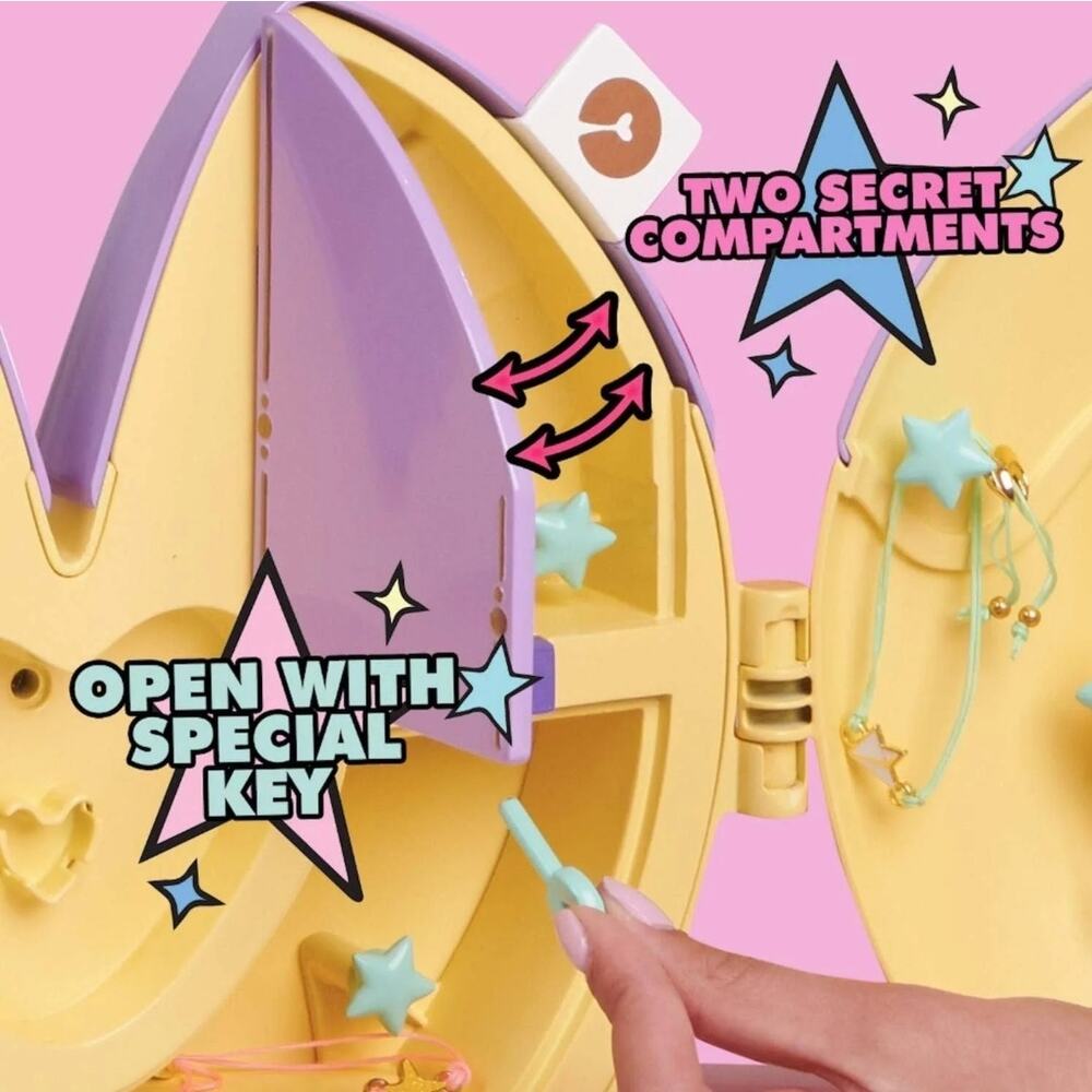 WowWee Lucky Fortune Cookie Shaped Collector's Case Jewelry Lockbox Storage Safe - Picture 3 of 16